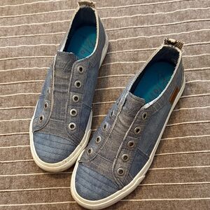Blowfish Blue Denim Slip-On Sneakers